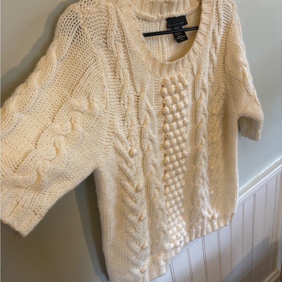 Apostrophe Cable Knit Sweater - Picture 3 of 8